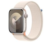 Obrázek k produktu: APPLE Watch Series 9 45mm Hvězdně bílý hliník s hvězdně bílým provlékacím řemínkem