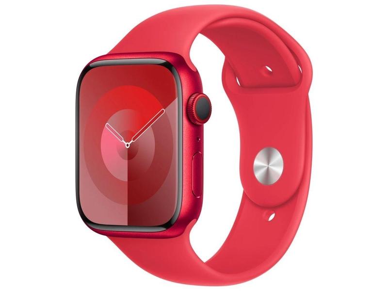 Chytré hodinky APPLE Watch Series 9 Cellular 45mm (PRODUCT)RED hliník s (PRODUCT)RED sportovním řemínkem S/M