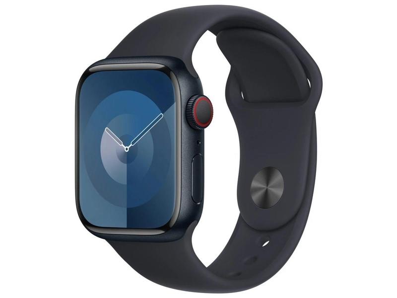 Chytré hodinky APPLE Watch Series 9 Cellular 45mm Temně inkoustový hliník s inkoustovým sportovním řemínkem M/L