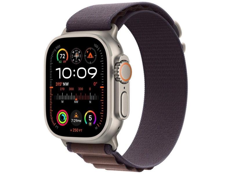 Chytré hodinky APPLE Watch Ultra 2 49mm titanová s indigovým alpským tahem S