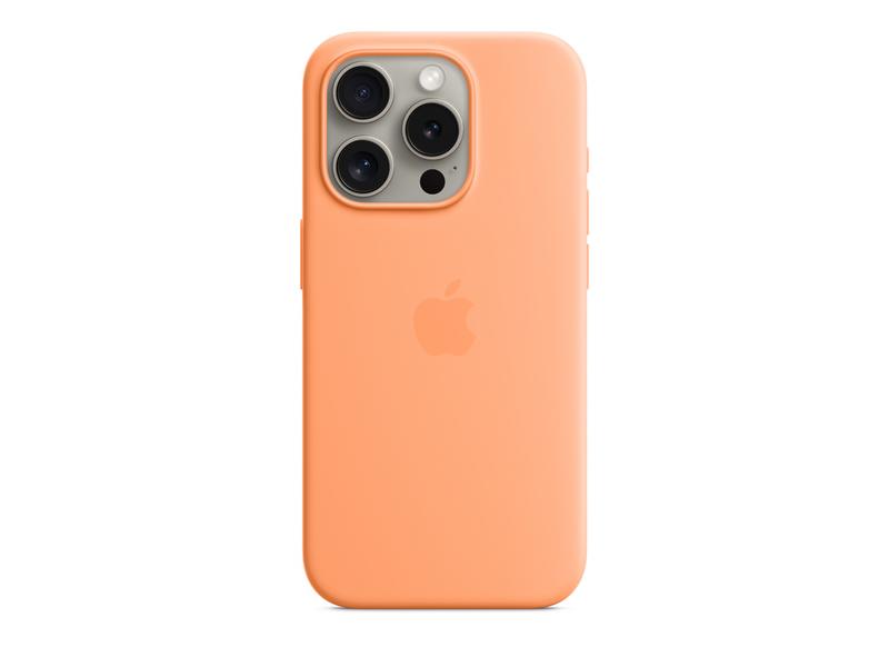 iPhone 15 ProMax Silicone Case MS - Orange Sorbet