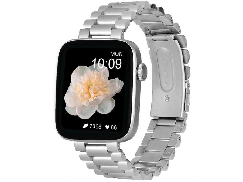 Chytré hodinky ARMODD Squarz 9 Pro Silver-9009 s kovovým řemínkem + silikonový řemínek, stříbrné (silver)