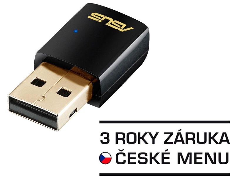 WiFi karta ASUS  USB-AC51, černý (black)