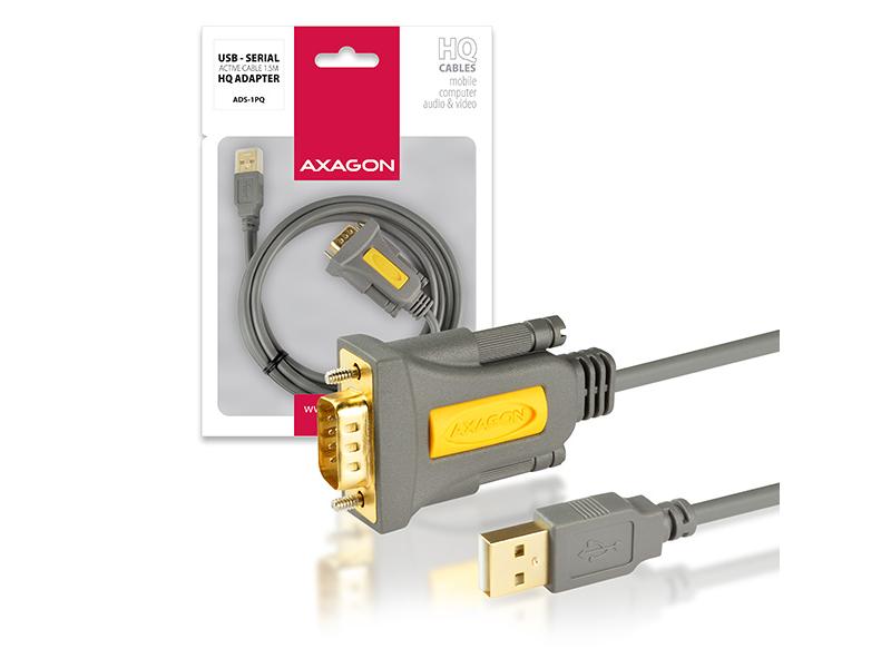 Redukce AXAGON USB2.0 - seriový RS-232 FTDI adapter