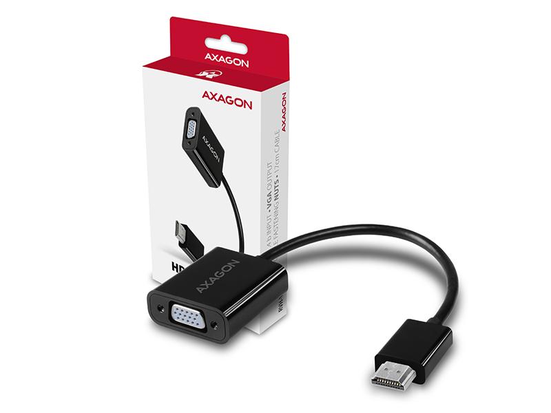 Redukce / adaptér AXAGON AXAGON RVH-VGN, HDMI -> VGA redukce