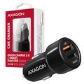 Obrázek k produktu: AXAGON PWC-QC5, QUICK a SMART nabíječka do auta, 2x port QC3.0/AFC/FCP + 5V-2.6A, 31.5W