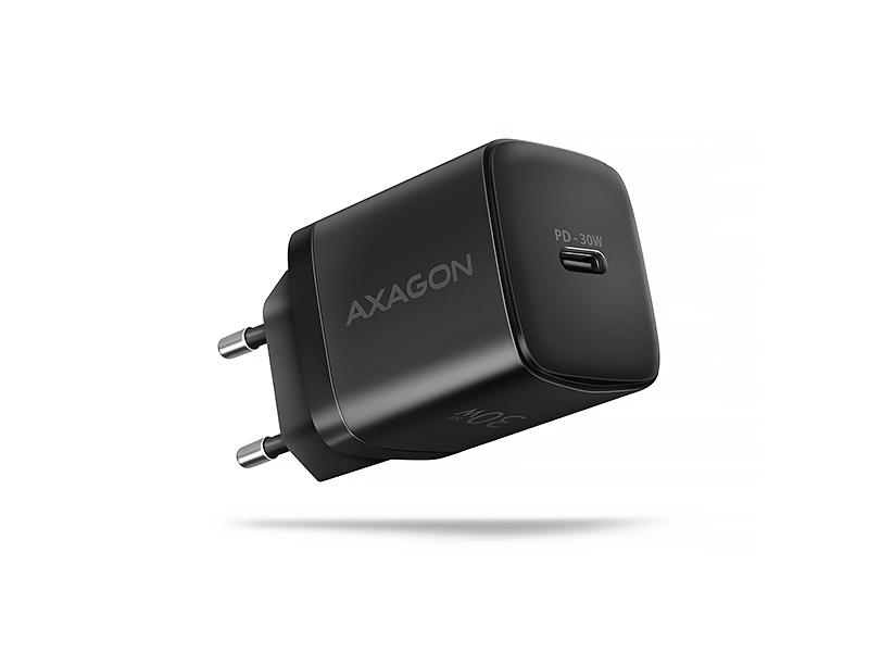 Nabíječka do sítě AXAGON ACU-PD30, Sil 30W, 1x port USB-C, černý (black)