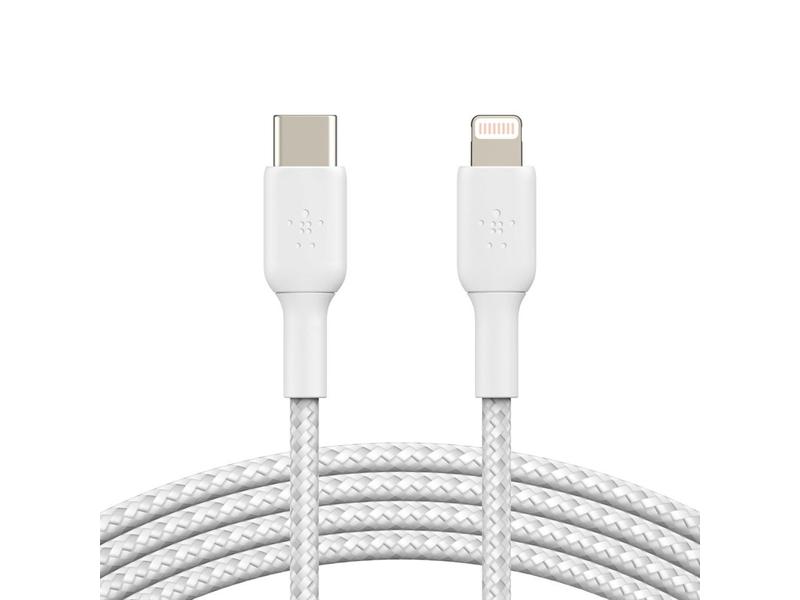 USB kabel BELKIN USB-C s lightning konektorem, bílý (white)