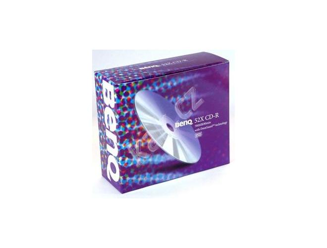 CD-R médium BENQ  CD-R DataGuard 52x, 10ks slim krabička