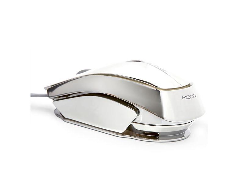 Myš E-BLUE  Mood - 7 barev podsvícení, stříbrný (silver), e-box