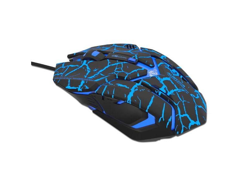 Podsvícená herní myš E-BLUE Auroza Gaming, černá (black), e-box