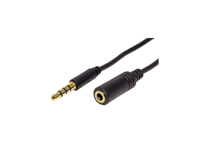  OEM Prodlužovací kabel 4 pol. jack 3,5(M) - 4 pol. jack 3,5 (F)