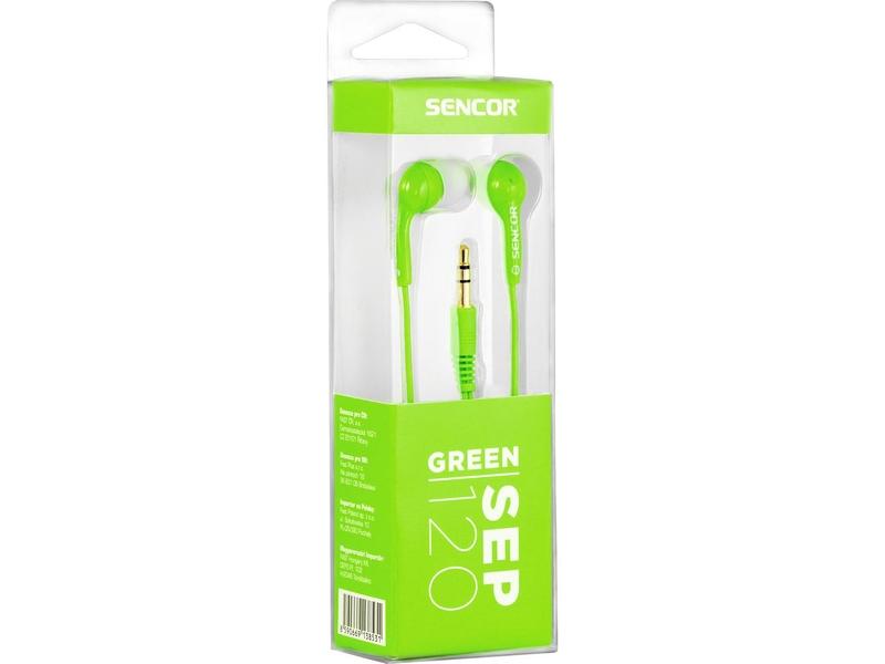 Sluchátka SENCOR SEP 120, zelená (green)