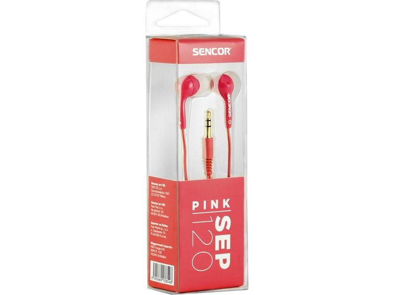Sluchátka SENCOR SEP 120, růžová (pink)