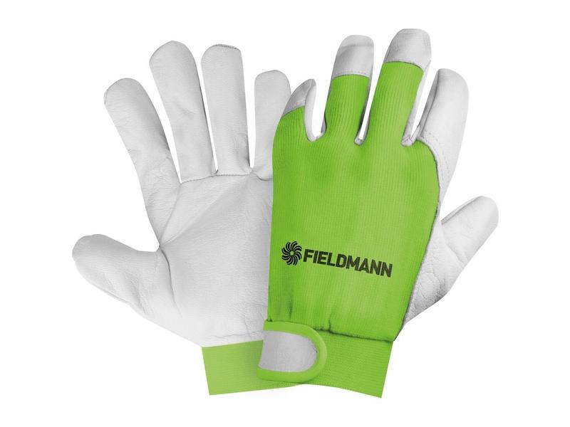Ochranné rukavice Fieldmann FZO 5010, bílá/zelená (white/green)