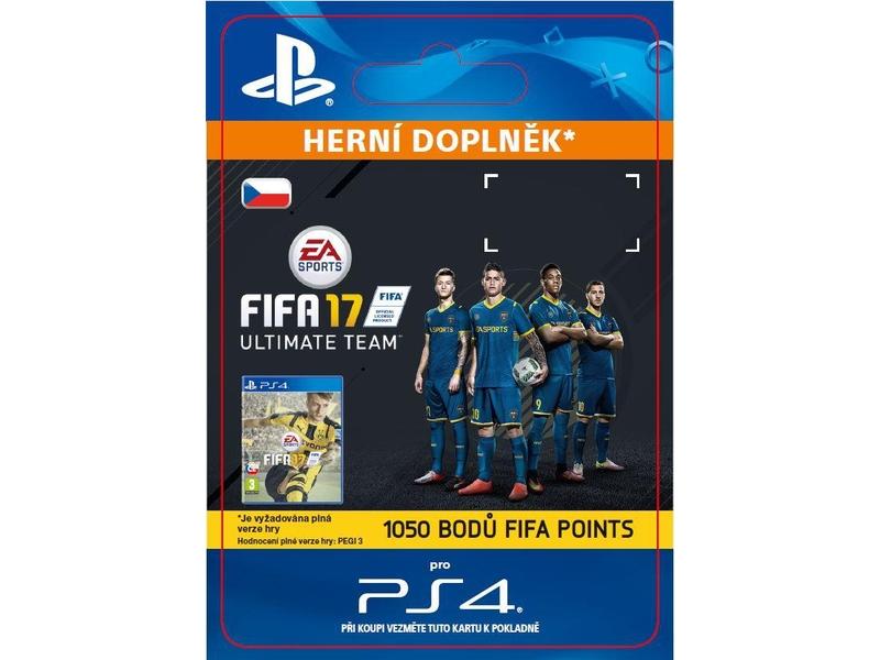 Herní doplněk SONY 1050 FIFA 17 Points Pack - PS4 CZ ESD