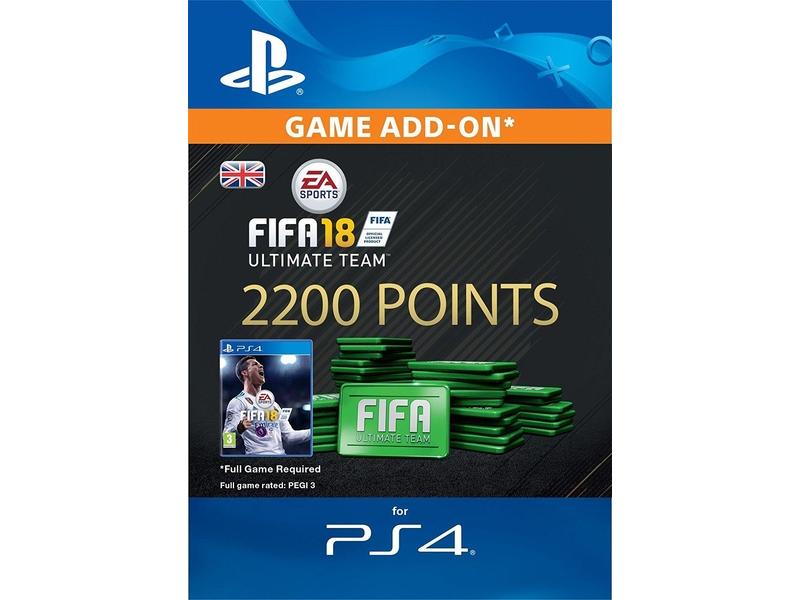 Herní doplněk SONY 2200 FIFA 18 Points Pack - PS4 CZ ESD