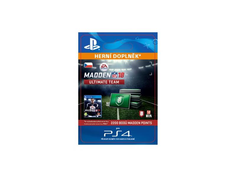 Herní doplněk SONY 2200 Madden NFL 18 Ultimate Team Points - PS4 CZ ESD