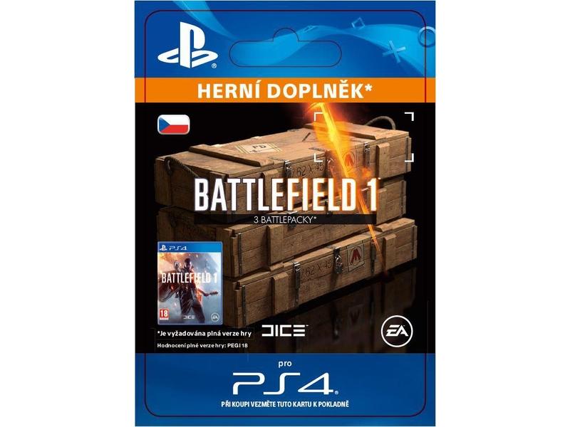 Herní doplněk SONY Battlefield 1 Battlepacks x 3 - PS4 CZ ESD