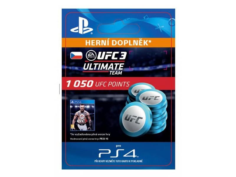 Herní doplněk SONY EA SPORTS™ UFC® 3 - 1050 UFC POINTS - PS4 CZ ESD