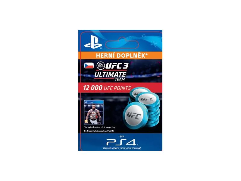 Herní doplněk SONY EA SPORTS™ UFC® 3 - 12000 UFC POINTS - PS4 CZ ESD