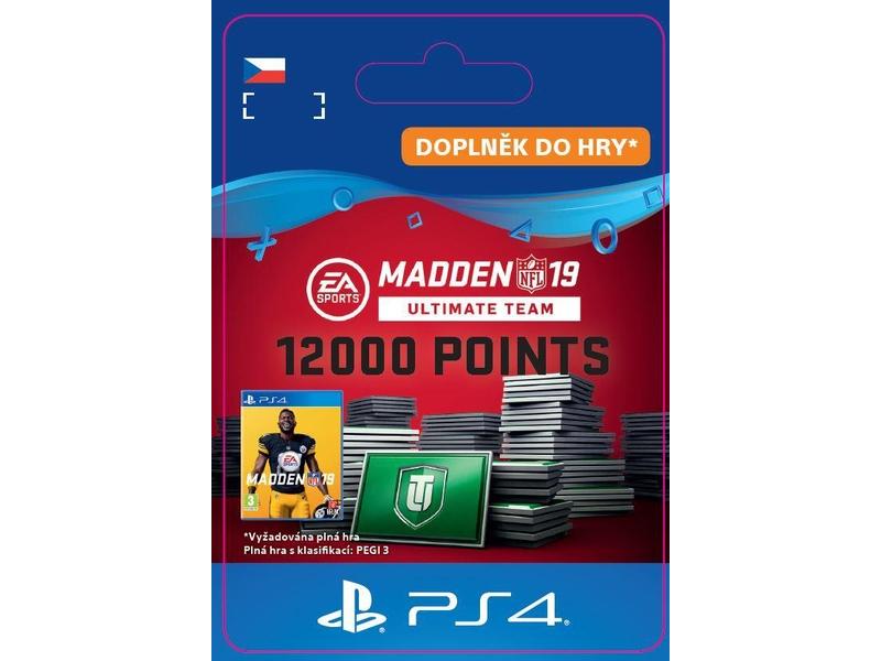 Herní doplněk SONY Madden NFL 19 Ultimate Team 12000 Points Pack - PS4 CZ ESD