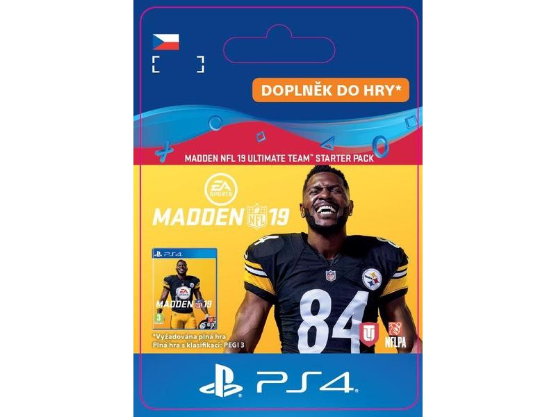 Herní doplněk SONY Madden NFL 19 Ultimate Team Starter Pack - PS4 CZ ESD