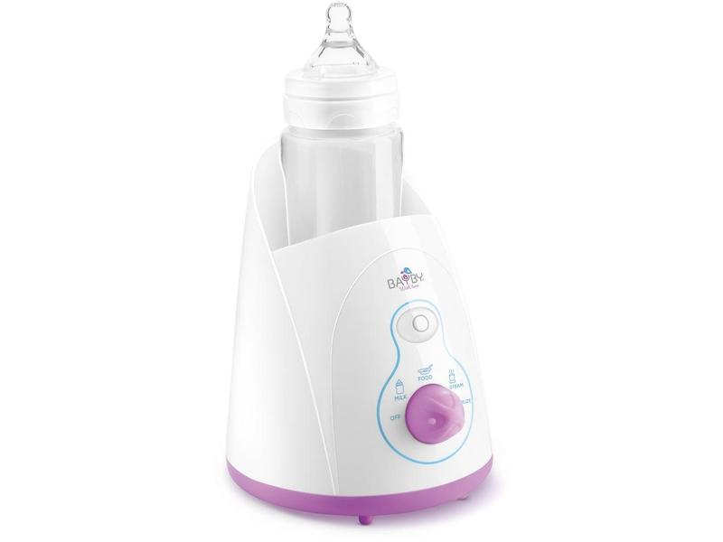 Ohřívač kojeneckých lahví Bayby BBW 2020 Ohřívač lahví 4v1, bílá/růžová (white/pink)