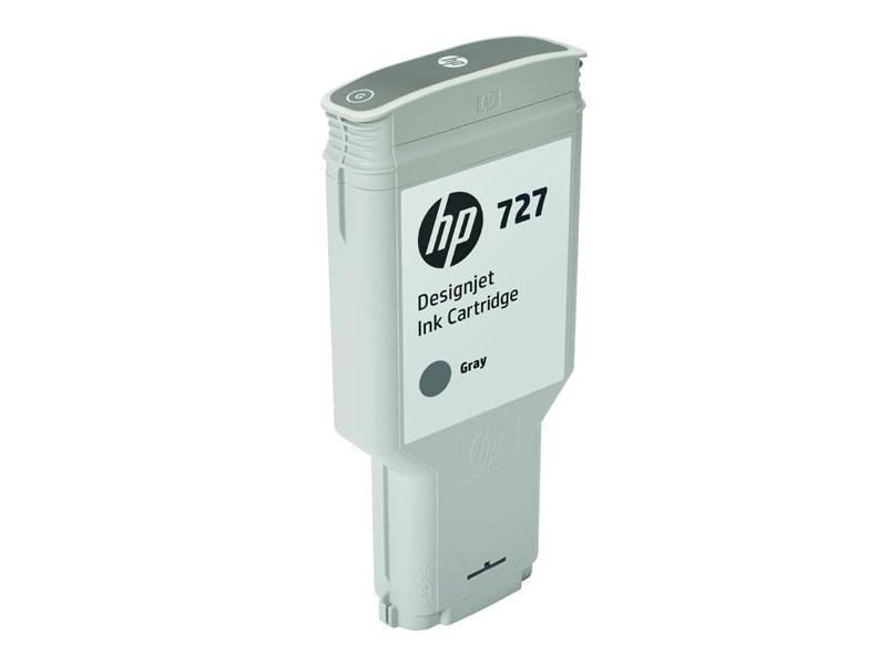 Originální inkoustová náplň HP F9J80A (č.727), šedý (gray), 300ml