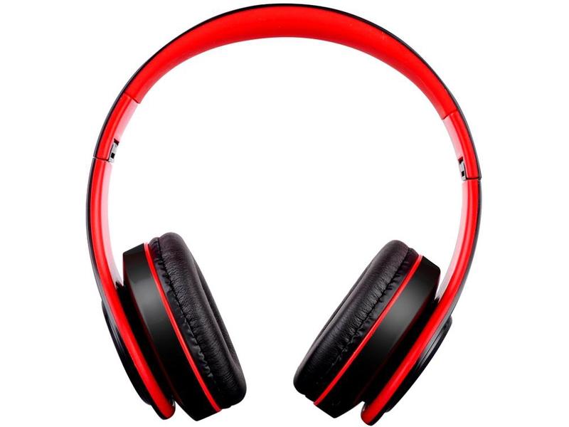 Bezdrátová sluchátka CARNEO S5, černo-červená