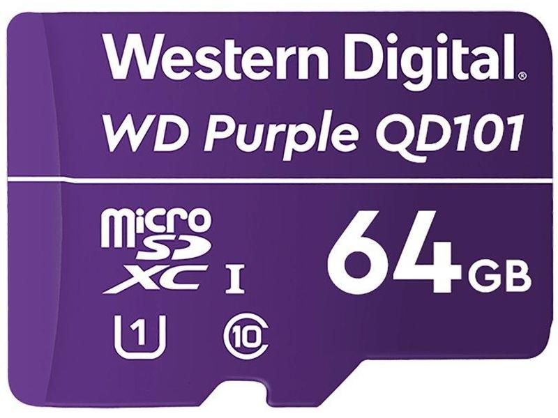 Paměťová karta pro bezpečnostní kamery WD microSDXC 64GB Purple