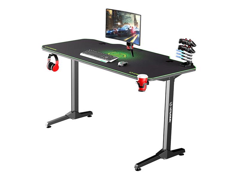 Herní stůl ULTRADESK Frag, zelený (green)