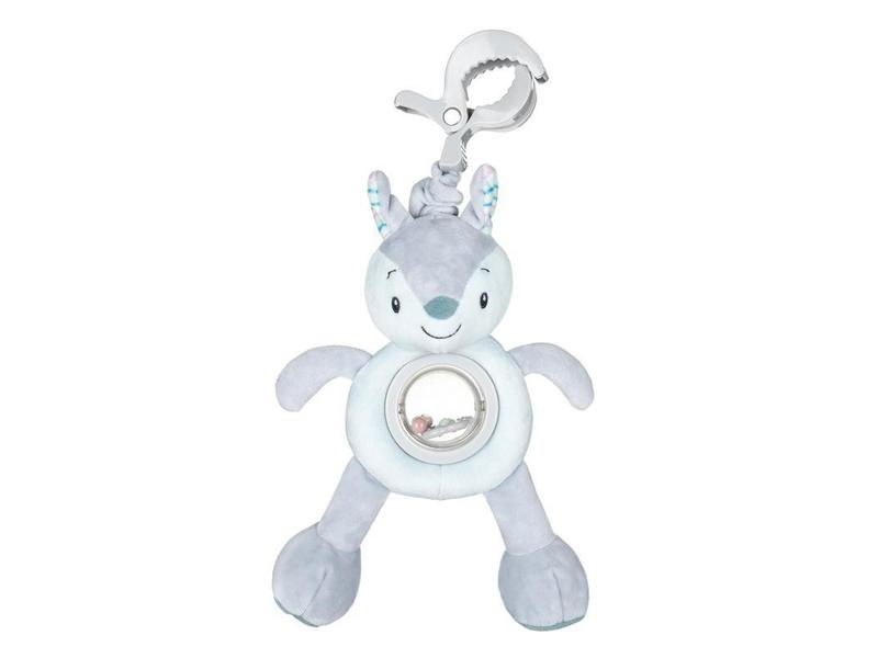 Hračka PETITE&MARS Hračka vibrační na skřipci s chrastítkem veverka Boby