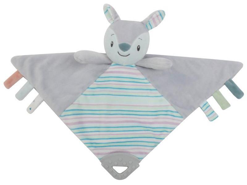 Dečka PETITE&MARS Dečka mazlíček s chrastítkem veverka Boby