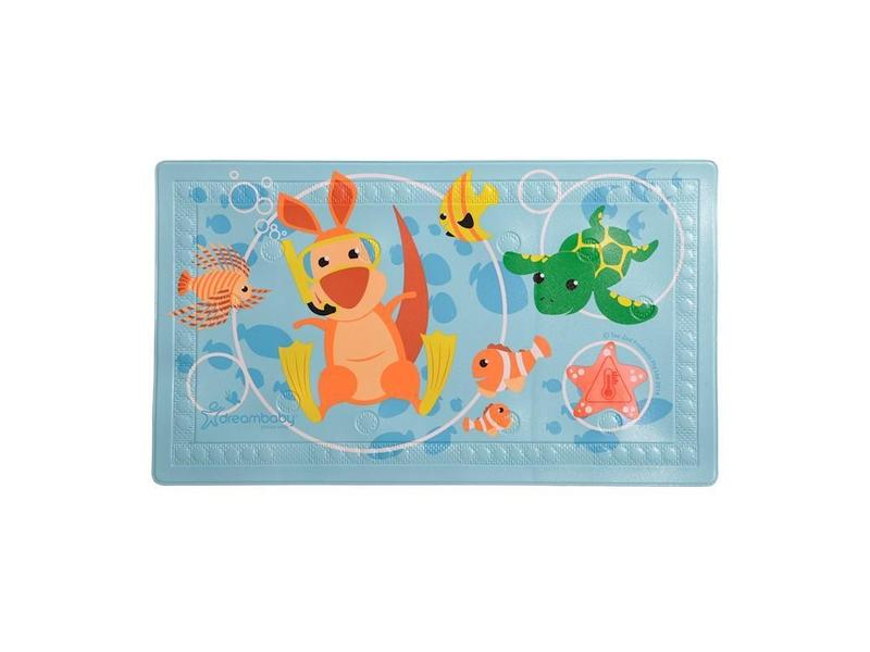 Podložka DREAMBABY Podložka do vany protiskluzová s teplotním indikátorem Mořské zvířátka