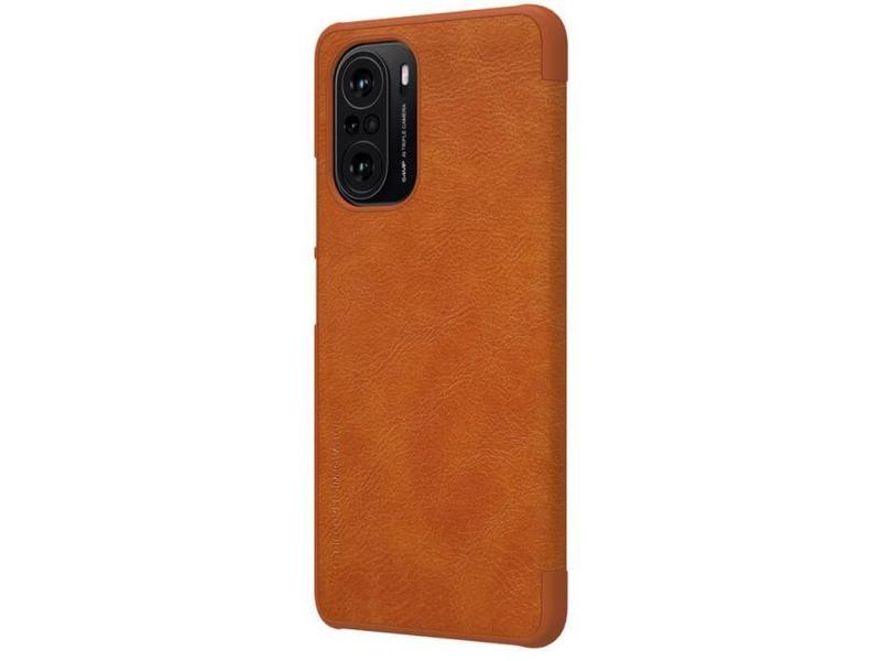 Pouzdro NILLKIN Qin Book Pouzdro pro Xiaomi Poco F3, hnědé (brown)