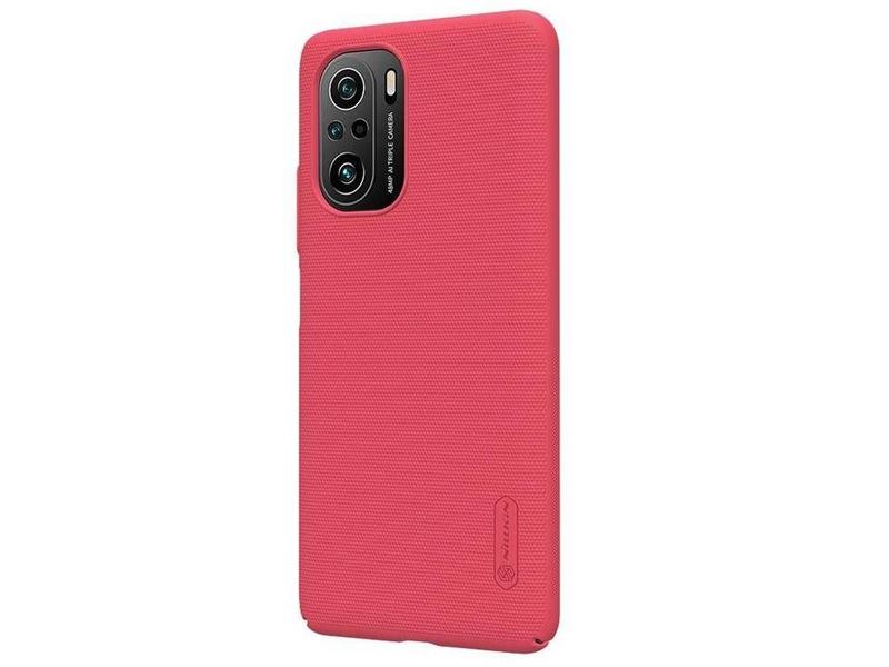 Pouzdro NILLKIN Super Frosted Zadní Kryt pro Xiaomi Poco F3, červené (red)