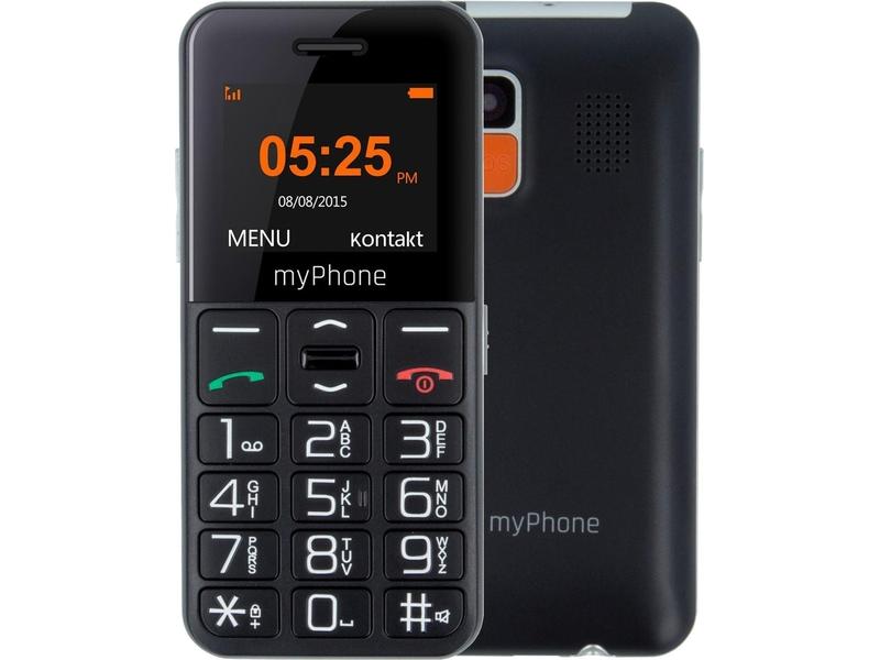 Mobilní telefon MYPHONE Halo Easy Senior, černý (black)