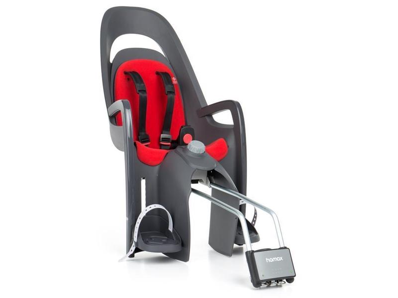 HAMAX Cyklosedačka Caress Grey/Dark Grey/Red