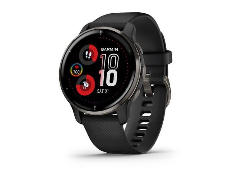 Chytré hodinky GARMIN Venu 2 Plus, nerezová luneta Slate