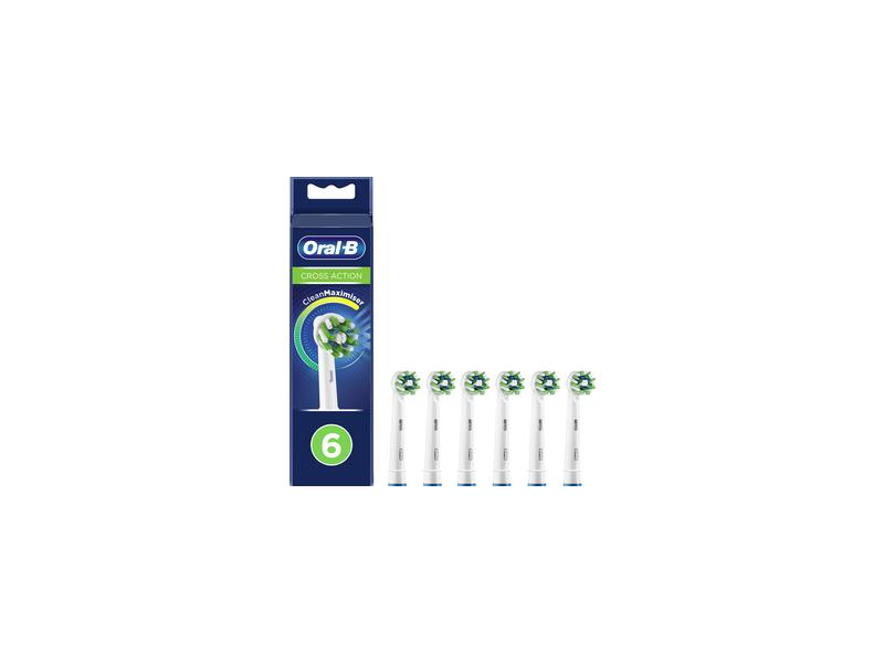 Náhradní hlavice Oral-B EB 50-6 6KS CrossAction s technologií CLEAN MAXIMISER
