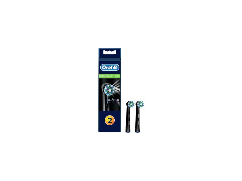 Náhradní hlavice Oral-B EB 50-2 2KS BLACK CrossAction s technologií CLEAN MAXIMISER