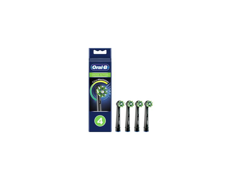 Náhradní hlavice Oral-B EB 50-4 4KS BLACK CrossAction s technologií CLEAN MAXIMISER