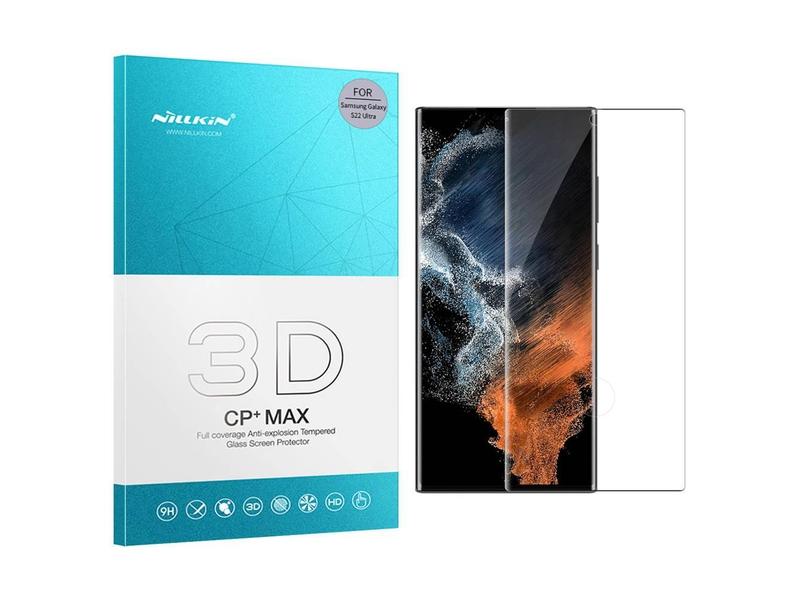 Tvrzené sklo NILLKIN 3D CP+ MAX Black pro Samsung S22 Ultra