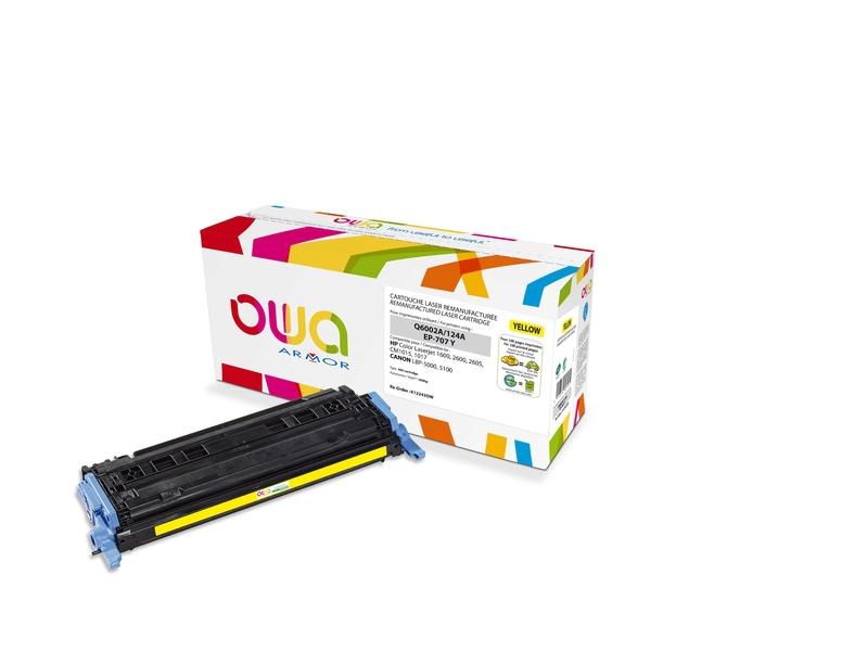 Kompatibilní toner OWA ARMOR kompatibilní toner s HP Q6002A, žlutá (yellow), 2000 stran