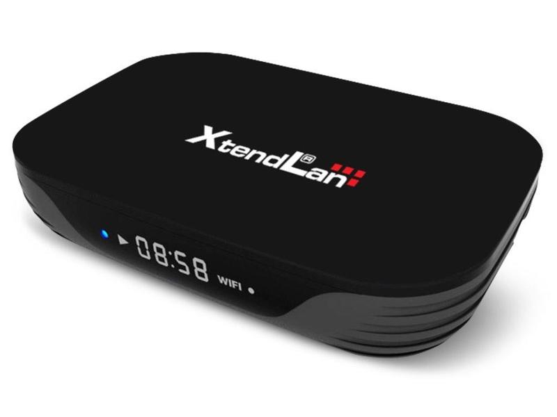 Multimediální centrum XtendLan Android TV box HK1T, černý (black)