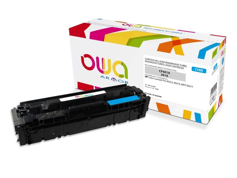Toner OWA ARMOR kompatibilní toner s HP CF401A, azurová (cyan), 1400 stran
