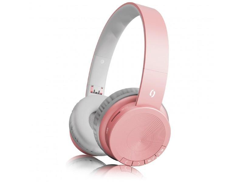 Bezdrátová sluchátka ALIGATOR Bluetooth sluchátka AH02, rosegold