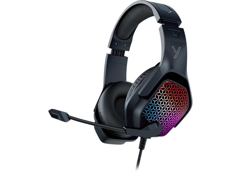 Drátová herní sluchátka s podsvícením YENKEE YHP 3006 TRINITY