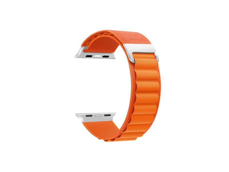 KSIX Ultra řemínek, textilní pro 42/44/45mm, oranžová